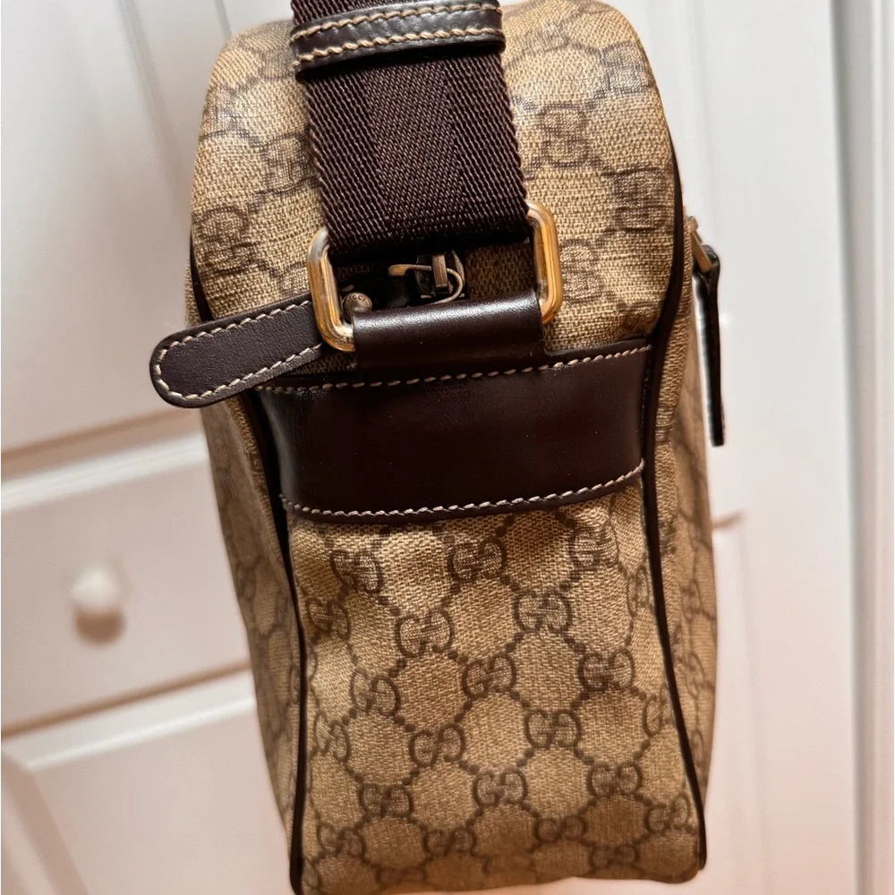 Gucci Gg Supreme sling cross-bag Unisex Large size - Picture 12 of 16